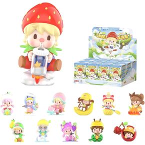 POP MART Sweet Bean Fruit World Adventure Series Figures, Random Design Action Figures Collectible Toys Home Decorations, Holiday Birthday Gifts for Girls and Boys, Single Box