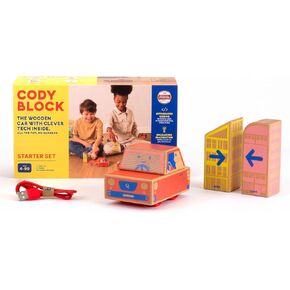 Cody Block Record & Play Expansion Set, Educational Wooden Building Blocks and Car STEM Toys for Preschool Kids Ages 7+