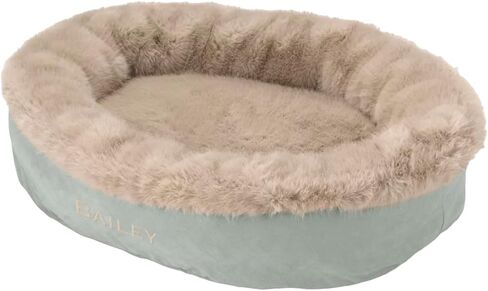 Orvis Dog Faux Fur Wraparound Bed, Basil - Small in Saudi Arabia