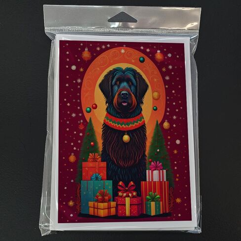 كنوز كارولين DAC3151GCA7P Rottweiler Holiday Christmas Greeting Cards حزمة من 8 بطاقات فارغة مع مغلفات غريب الأطوار A7 حجم 5x7 بطاقات ملاحظة فارغة in Saudi Arabia