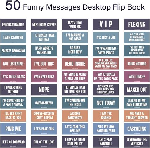 علامات مكتب مكتب مضحكة من YOBRO، ديكور مكتب مكتب ممتع 50 فليب، هدية مكتب لزملاء العمل، ملحقات مكتب العمل وتعزيز معنويات المكتب in Kuwait