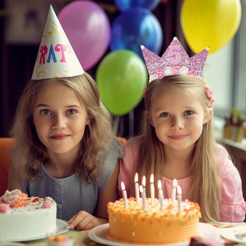 Birthday Girls Headband, Glitter Flower Birthday Crown Sash Set for Girls Princess Birthday Party Decorations in Saudi Arabia
