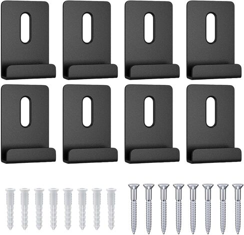 Mirror Hanging Kit Metal Mirror Clips for Wall Mounting Wide Channel Mirror Hangers with Screw Heavy Mirror Mounting Hardware Mirror Holder Clips Mirror Frame Kit Mirror Brackets for Billboard Display in Saudi Arabia