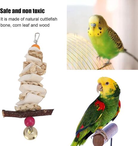 ألعاب الببغاء، ألعاب الطيور، ألعاب مضغ الطيور، ألعاب الكوكتيل، ألعاب الببغاء مع جرس معلق، ألعاب مضغ الطيور للببغاوات الرمادية الأفريقية (M) in Saudi Arabia