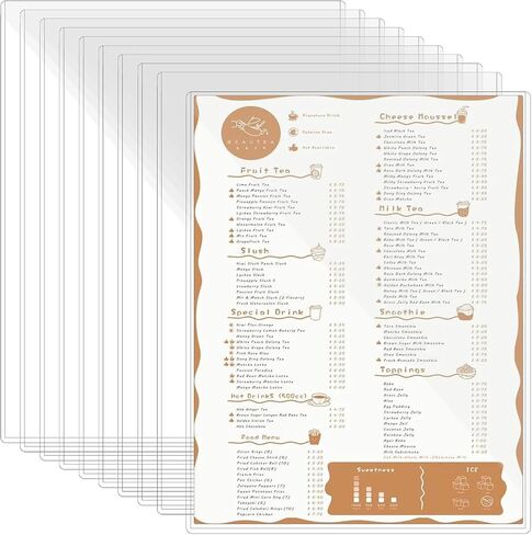 6 Pcs 8.5 x 11 Certificate Document Protectors,Clear Rigid Plastic Coloring Page Protector,Clear Plastic Sleeves for Paper 8.5 x 11 in Saudi Arabia