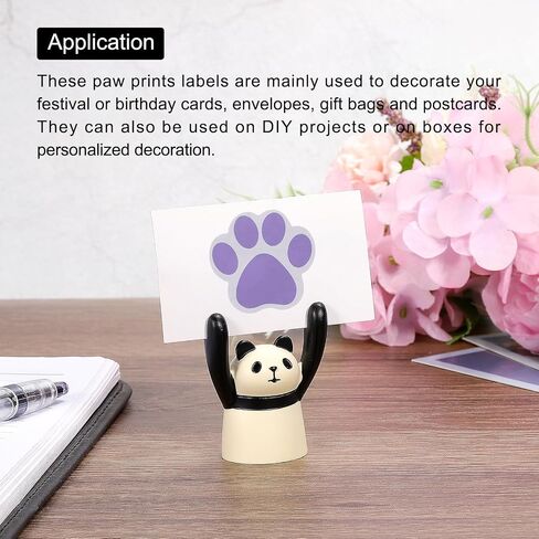 MECCANIXITY Adhesive Label Stickers Pink 600Pcs Paw Prints Stickers 1.5inch Dog Paw Bear Paw Stickers for Children Teacher Fit Crafts Party in Saudi Arabia