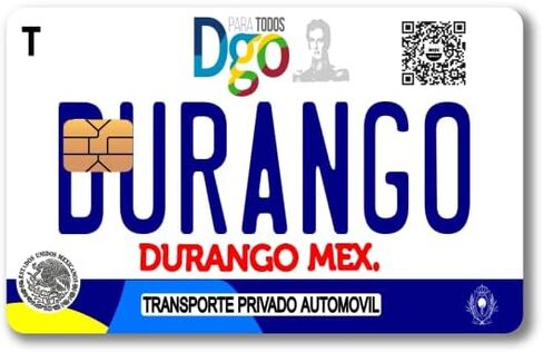 Mexico Placas - Mexican License Plate - Credit and Debit Card Skin Vinyl Sticker (2 Piece) (Zacatecas) in Saudi Arabia