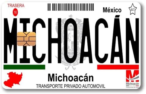 Mexico Placas - Mexican License Plate - Credit and Debit Card Skin Vinyl Sticker (2 Piece) (Zacatecas) in Saudi Arabia