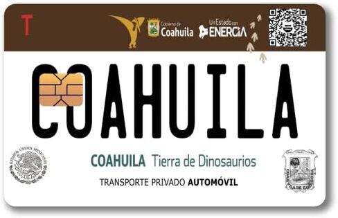 Mexico Placas - Mexican License Plate - Credit and Debit Card Skin Vinyl Sticker (2 Piece) (Zacatecas) in Saudi Arabia