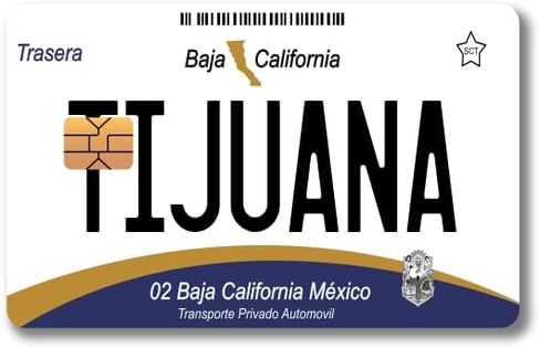 Mexico Placas - Mexican License Plate - Credit and Debit Card Skin Vinyl Sticker (2 Piece) (Zacatecas) in Saudi Arabia