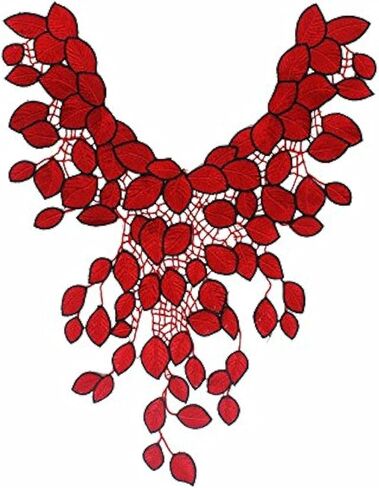 1 pc Lace Collar Beautiful Flower Venise Lace Trim Sewing Appliques (Color C) in Saudi Arabia