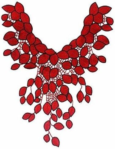 1 pc Lace Collar Beautiful Flower Venise Lace Trim Sewing Appliques (Color C) in Saudi Arabia
