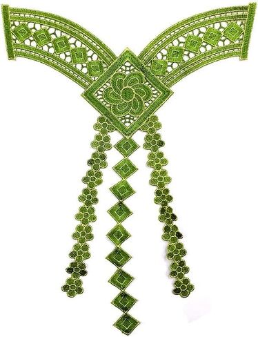 1 pc Lace Collar Beautiful Flower Venise Lace Trim Sewing Appliques (Color C) in Saudi Arabia