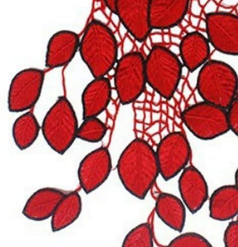 1 pc Lace Collar Beautiful Flower Venise Lace Trim Sewing Appliques (Color C) in Saudi Arabia