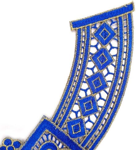 1 pc Lace Collar Beautiful Flower Venise Lace Trim Sewing Appliques (Color C) in Saudi Arabia