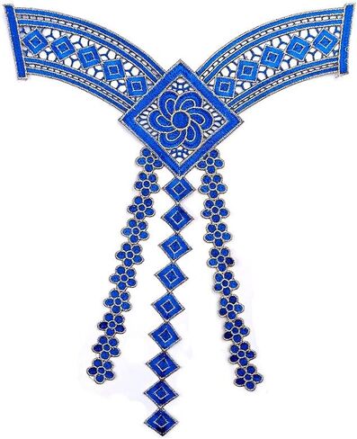1 pc Lace Collar Beautiful Flower Venise Lace Trim Sewing Appliques (Color C) in Saudi Arabia