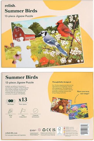 Relish Dementia Puzzles for Adults, 13 Piece Lily Pond Jigsaw Puzzle, Alzheimer’s Products and Activities in Saudi Arabia