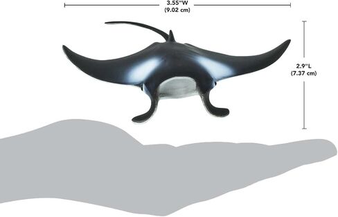 Safari Ltd. Manta Ray Figurine - Realistic 4" Sea Creature Figure - Educational Toy for Boys, Girls, and Kids Ages 3+ in Saudi Arabia