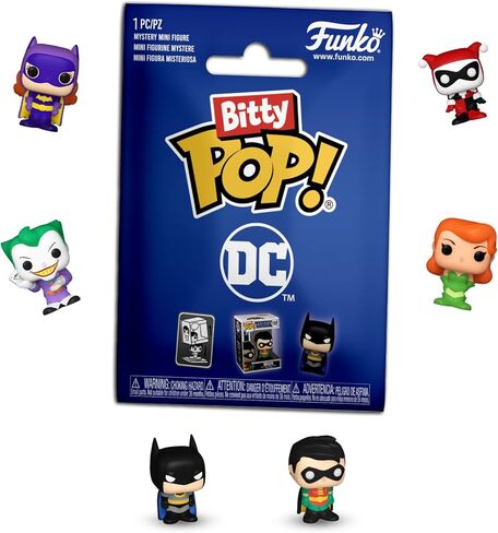 Funko 12 x Bitty Pop! Singles: DC Mystery Mini Collectible Toys 12-Piece Poly Bag in Saudi Arabia