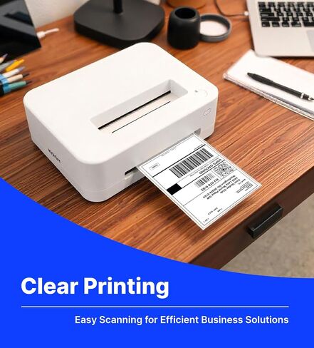 BlackWidow 4" x 6" Direct Thermal Shipping Labels, Perforated and Strong Adhesive, Compatible with Rollo, MUNBYN, Zebra, Fargo Label Printer. Commercial Grade. (Fanfold or roll) (Roll 500 Labels) in Saudi Arabia