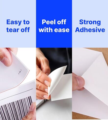 BlackWidow 4" x 6" Direct Thermal Shipping Labels, Perforated and Strong Adhesive, Compatible with Rollo, MUNBYN, Zebra, Fargo Label Printer. Commercial Grade. (Fanfold or roll) (Roll 500 Labels) in Saudi Arabia