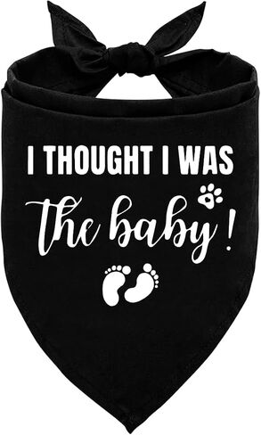 I Thought I was The Baby Dog Bandana, Dog Bandana, Dog Scarf Accessories, Dog Triangle Scarf, Dog Bandana for Large Dog, Pregnancy Announcement Dog Bandana, Dog Bandana Pet Scarf (L) in Saudi Arabia