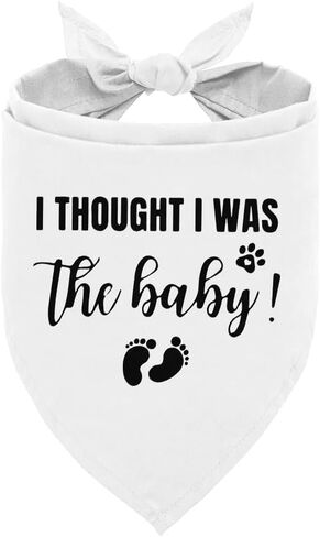 I Thought I was The Baby Dog Bandana, Dog Bandana, Dog Scarf Accessories, Dog Triangle Scarf, Dog Bandana for Large Dog, Pregnancy Announcement Dog Bandana, Dog Bandana Pet Scarf (L) in Saudi Arabia