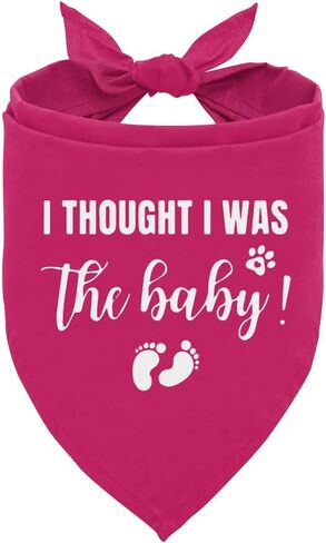 I Thought I was The Baby Dog Bandana, Dog Bandana, Dog Scarf Accessories, Dog Triangle Scarf, Dog Bandana for Large Dog, Pregnancy Announcement Dog Bandana, Dog Bandana Pet Scarf (L) in Saudi Arabia