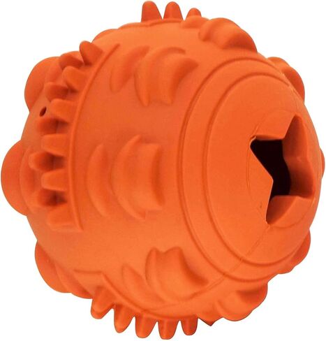 Indestructible Puzzle Dog Toy for Aggressive Chewers to Keep Them Busy Interactive Peanut Butter Natural Rubber Fillable Dog Toy Ball,Tough Fun Topple Treat Dispensing Dog Toys in Saudi Arabia