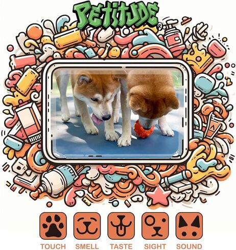 Indestructible Puzzle Dog Toy for Aggressive Chewers to Keep Them Busy Interactive Peanut Butter Natural Rubber Fillable Dog Toy Ball,Tough Fun Topple Treat Dispensing Dog Toys in Saudi Arabia