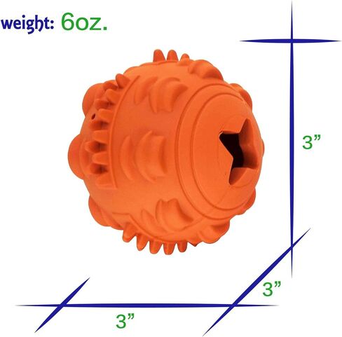 Indestructible Puzzle Dog Toy for Aggressive Chewers to Keep Them Busy Interactive Peanut Butter Natural Rubber Fillable Dog Toy Ball,Tough Fun Topple Treat Dispensing Dog Toys in Saudi Arabia