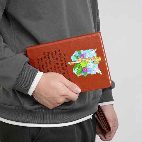 Tinkerbell Movie Fans Gifts Leather Notebook All You Need is Faith Trust and a Little Pixie Dust Journal Notebook Movie TV Fans Gifts Birthday Gifts for Women Sister Friends (whenever you find) in Saudi Arabia