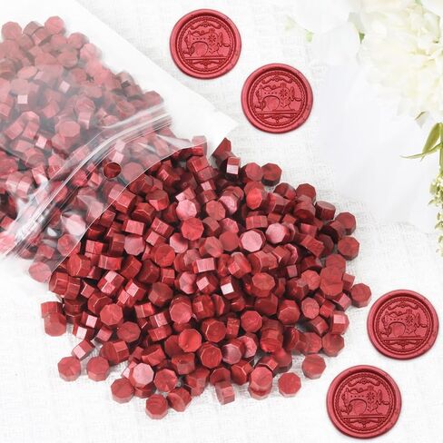 خرز شمع ختم ذهبي 720 قطعة، خرز ختم شمع ذهبي ممتاز 0.55 رطل لختم ختم الشمع، حزمة إعادة ملء حبيبات الشمع لطقم ختم الشمع، دعوات الزفاف، ختم الحروف in Saudi Arabia