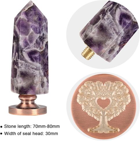 جمشت كريستال مسدس المنشور ختم الشمع ختم، انفصال الأختام النحاس خمر لبطاقات دعوة لعيد الميلاد عيد الهالوين هدية عيد الشكر، نمط الحب in Kuwait