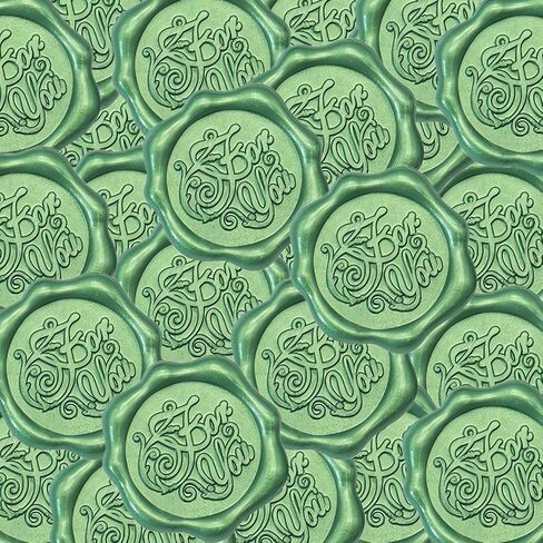 Wax Seal Stickers, 50 Pcs Pine Green for You Premade Envelope Sealing Stickers Self-Adhesive Wax Seals for Wedding Invitation, Letter Envelope, Gift Wrapping in Kuwait