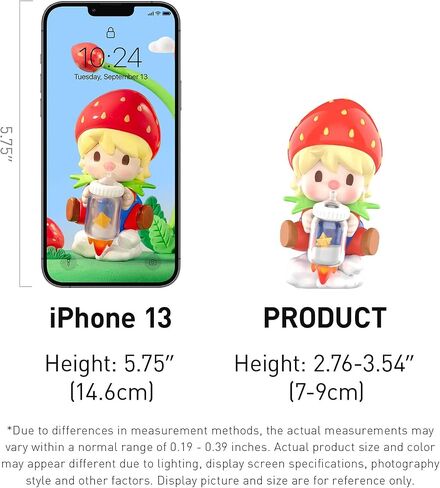 POP MART Sweet Bean Fruit World Adventure Series Figures, Random Design Action Figures Collectible Toys Home Decorations, Holiday Birthday Gifts for Girls and Boys, Single Box in Saudi Arabia