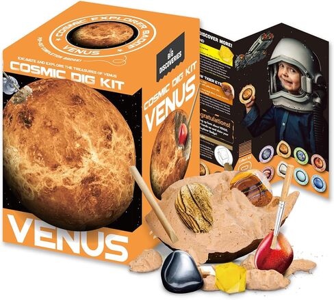 Cosmic Dig Kit by Big Discoveries - Explore The Planets of The Solar System with Gem & Fossil Excavation Kits for Kids | STEM Toy Science Dig Kits with Gemstones for Boys and Girls in Saudi Arabia