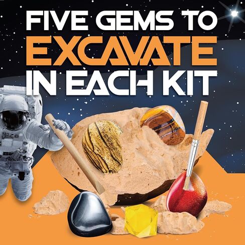 Cosmic Dig Kit by Big Discoveries - Explore The Planets of The Solar System with Gem & Fossil Excavation Kits for Kids | STEM Toy Science Dig Kits with Gemstones for Boys and Girls in Saudi Arabia