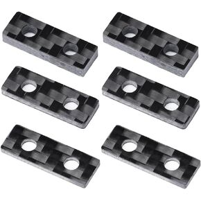 6Pcs Adjustable Height Carbon Fibre Servo Mount Top Plate 1.5mm/ 2mm/ 3mm for MG995 Servo motors