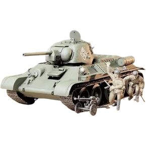 Tamiya America, Inc 1/35 Russian T34/76 ChTZ, TAM35149,Black, 0.5 Liters