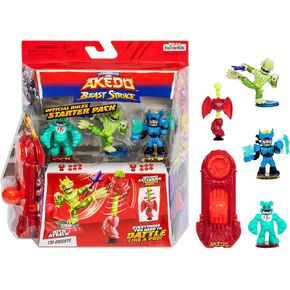 Legends of Akedo Beast Strike Starter Pack | 3 Akedo Warriors | 1 Legendary Warrior, 1 Beast Striker and 1 Ultra Rare Warrior | with Training Practice Piece and Exclusive Joystick Controller