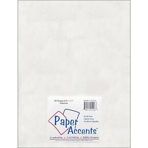 Glassine 8.5x11 30lb 25pcPk White