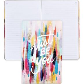 دفتر ملاحظات مبطن ناعم من Erin Condren - موضوع Just Be You - 124 صفحة بوزن 80 رطلًا. ورق سميك، 5 بوصة × 8.25 بوصة، علامة صفحة الشريط، وتجليد Layflat in Kuwait