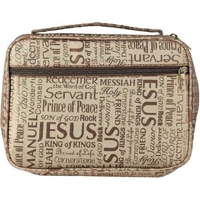Bible Cover-Names Of Jesus Jacquard-X Large-Brown
