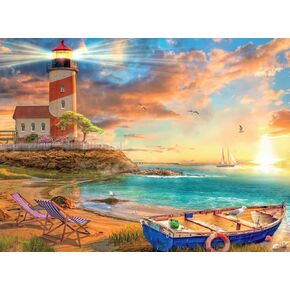 Buffalo Games - LARS - Serene Ocean - 1000 Piece Jigsaw Puzzle for Adults Challenging Puzzle Perfect for Game Nights - Finished Puzzle Size is 26.75 x 19.75