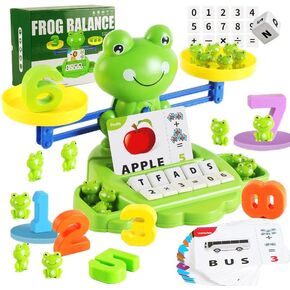 CoolToys Frog Balance Cool Math Game for Girls & Boys | Educational Children's Gift & Kids Toy STEM Learning Ages 3+, Normal, Green