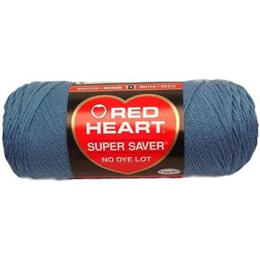 Red Heart E300 0382 Super Saver Yarn Country Blue 7oz