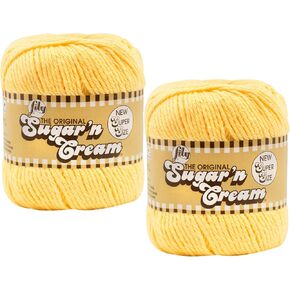 Sugar'N Cream Yarn - Solids Super Size-Yellow
