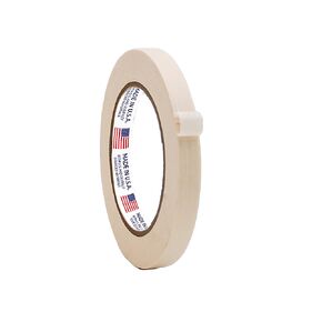WOD MT5 Masking Tape 1/2 inch for General Purpose/Painting - Pack of 18 Rolls - 60 Yards per roll