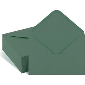 50 Pack 4 x 6 Envelopes A4 Sage Green Envelopes, V Flap Envelopes for Greeting Cards,RSVP Cards,Birthday,Wedding, Graduation, Baby Shower Invitations
